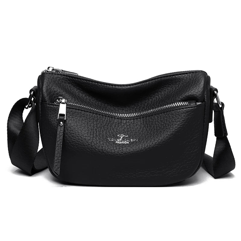 Leather Crossbody Bag – Women's Luxury Soft Shoulder Bag