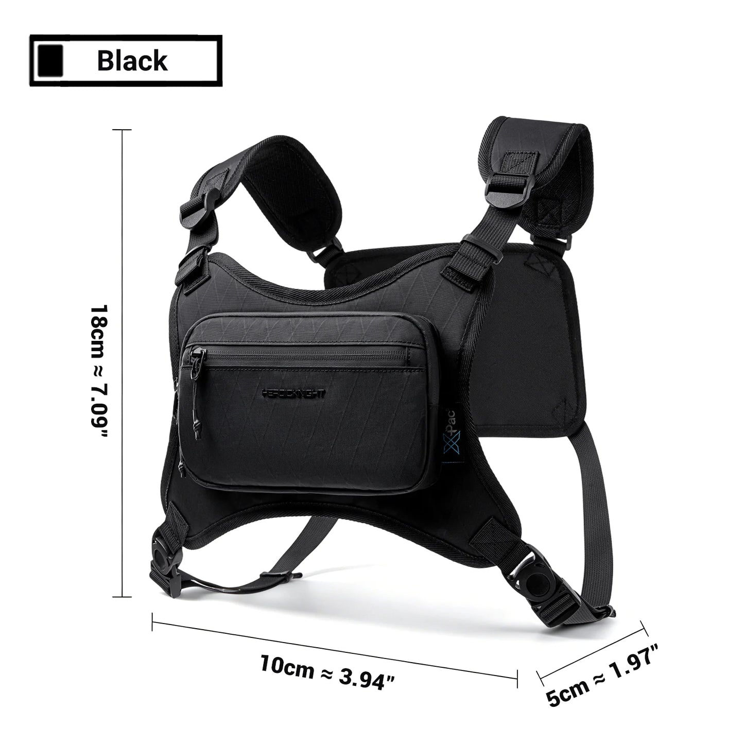 Running Vest Chest Bag for Men – Lightweight Waterproof Rig Pack for Cycling & Outdoor Training