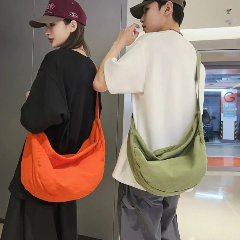 Large Canvas Crossbody Bag for Women – Casual Messenger Bag