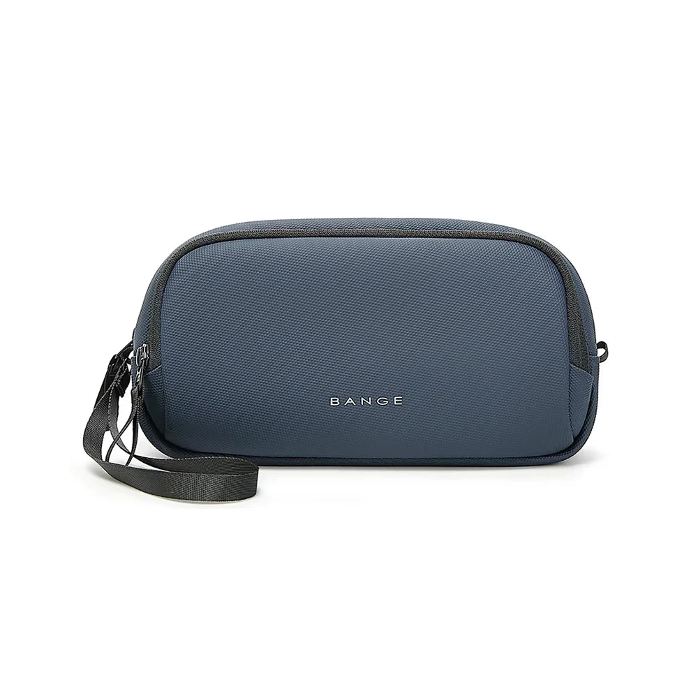 BANGE Travel Cable Organizer Clutch – YKK Double Zipper Oxford Pouch