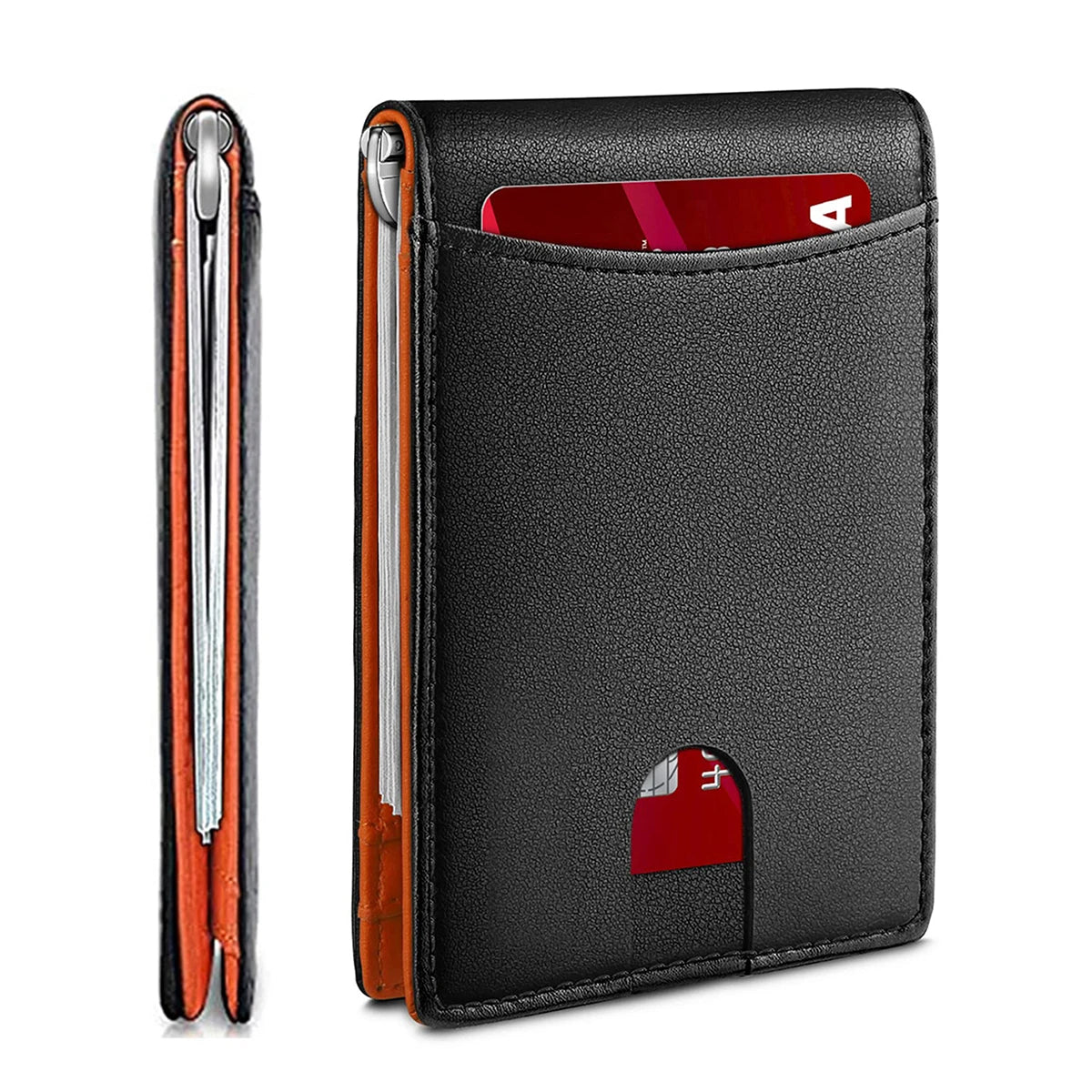 RFID Blocking Slim Bifold Wallet for Men – Minimalist Card Holder