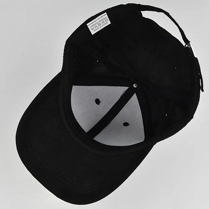 Suede Baseball Cap – Snapback Adjustable Dad Hat for Men & Women