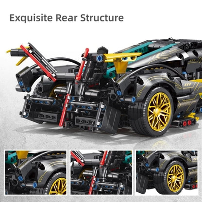 V12 Technical Racing Car Building Set – 1000 Pcs RC-Upgradeable