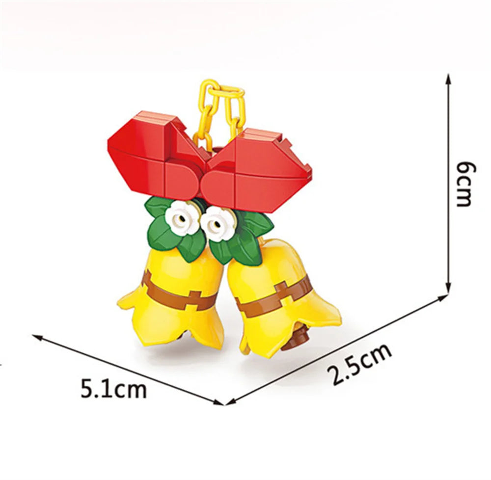 Christmas Building Blocks Set 10-in-1 – Santa, Reindeer & Holiday Figures