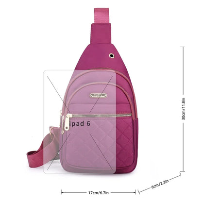 Quilted Sling Chest Bag for Women – Crossbody Shoulder Bag