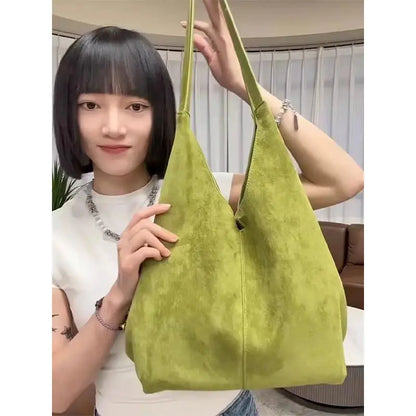 Frosted Tote Bag – Women's Foldable 2-in-1 Shoulder Bag