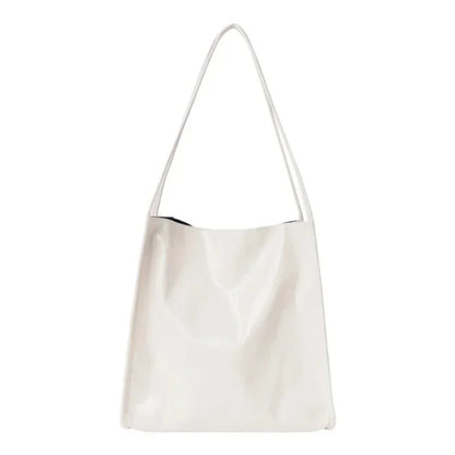 Patent Leather Women's Tote Shoulder Bag – Large Capacity Handbag