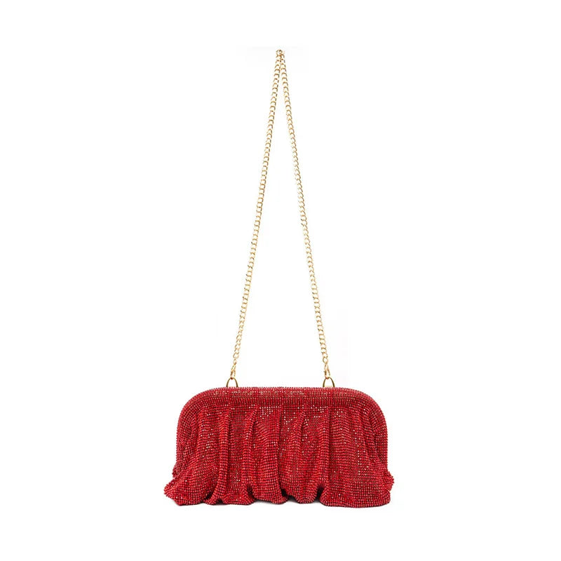 Diamond Evening Clutch Bag – Women's Crystal Party Purse