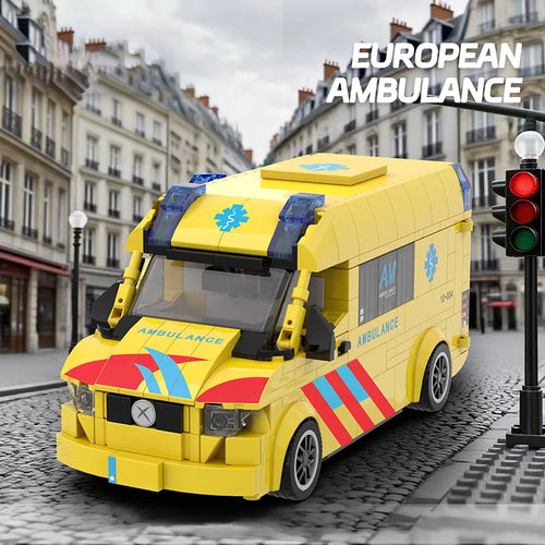 Ambulance Building Blocks Set – City Rescue Bricks Toy for Kids
