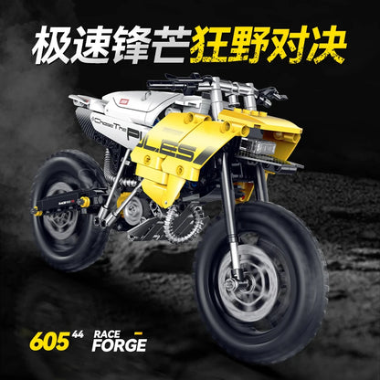 Motorcycle Building Blocks Set – 431pcs Chopper MOC Model Toy