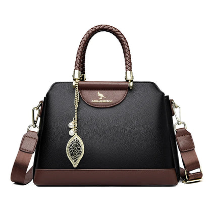 Luxury PU Leather Crossbody Bag for Women – 3-Layer Designer Handbag