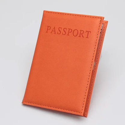 PU Leather Passport Holder – Travel Card Case Wallet