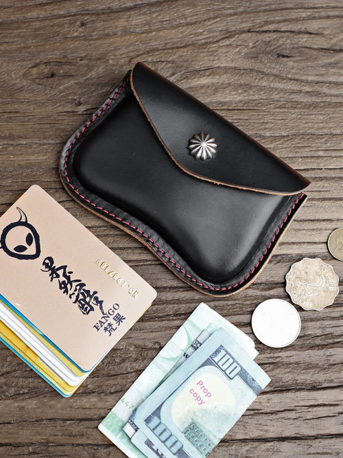 Horween Chromexcel Leather Coin Purse & Card Holder Wallet