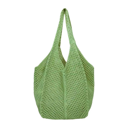 Crochet Mesh Tote Bag – Women's Large Hollow Woven Beach Bag