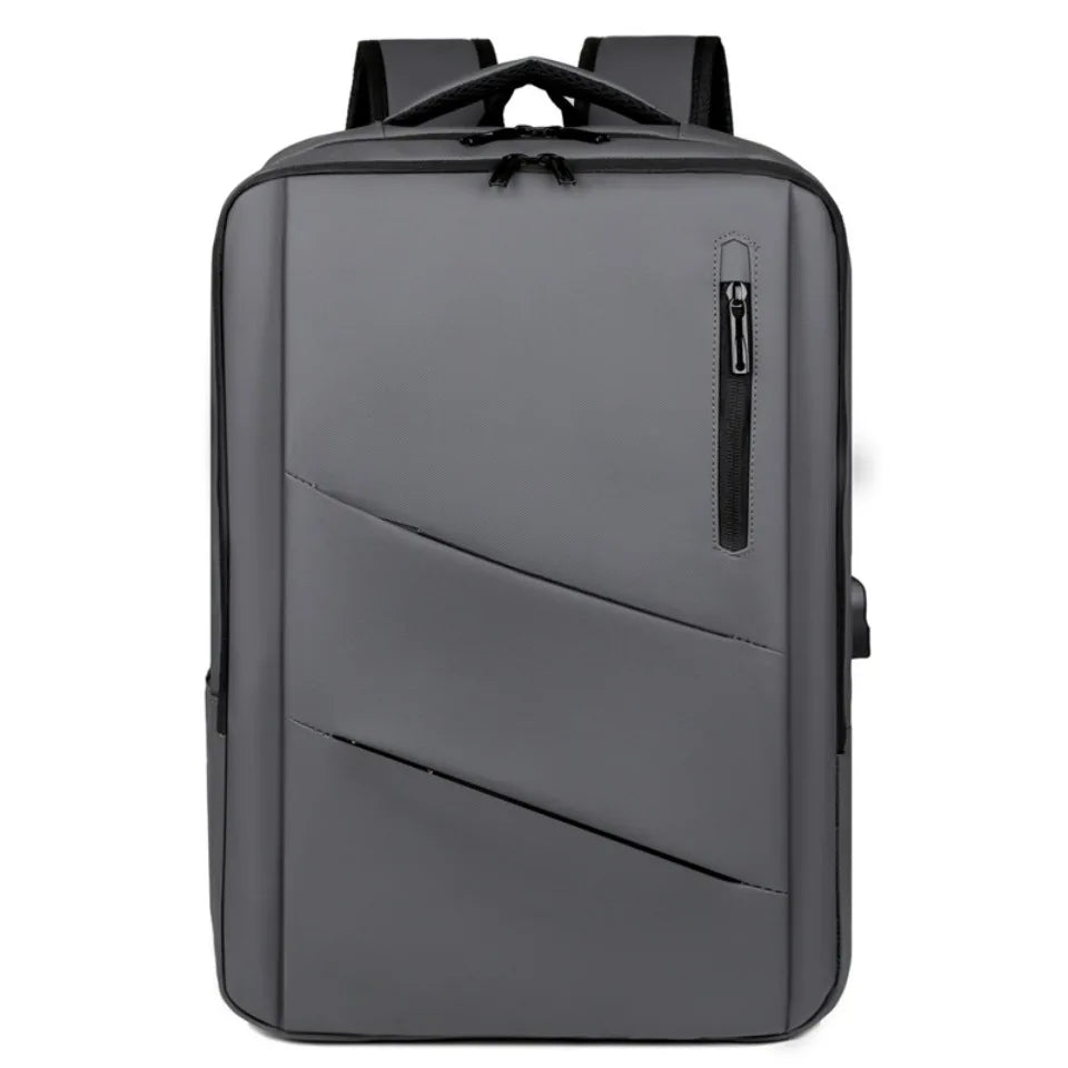 Large Capacity Travel Backpack with USB Charging Port – Water-Resistant Business Bag for Men