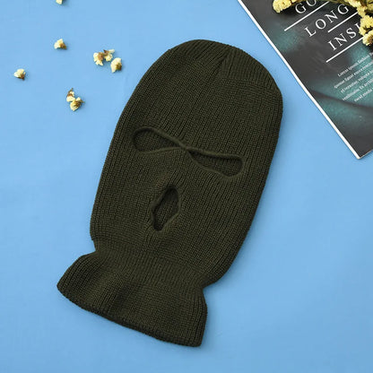 Knitted Balaclava Ski Mask – Full Face Winter Hat for Men & Women