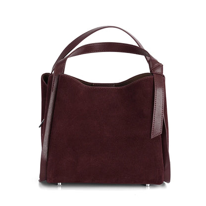 Women's Genuine Suede Leather Shoulder Bag – Luxury Designer Handbag
