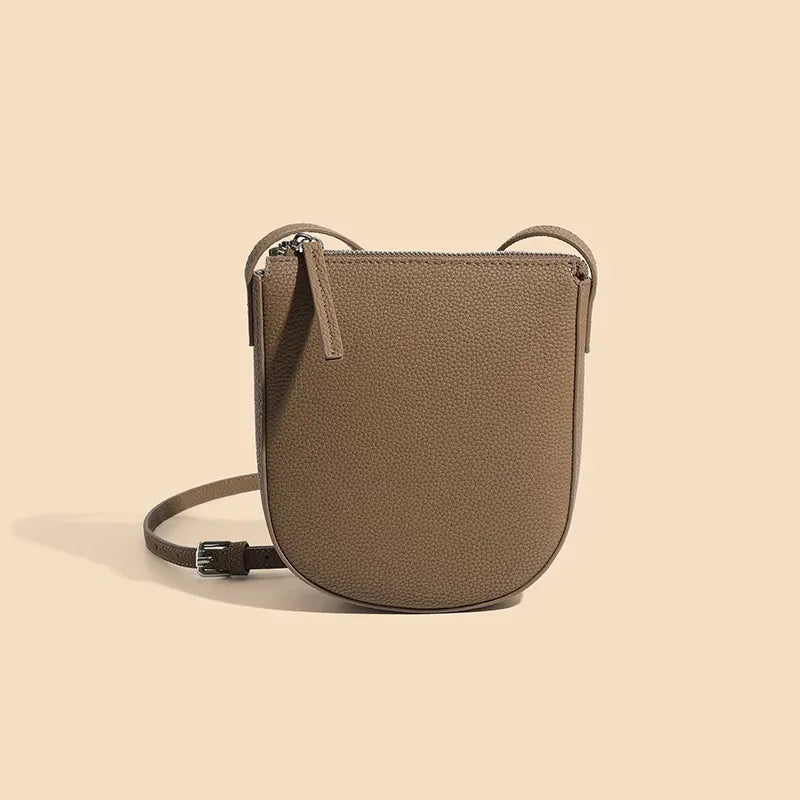 Genuine Leather Crossbody Bag for Women – Small Shoulder Phone Bag