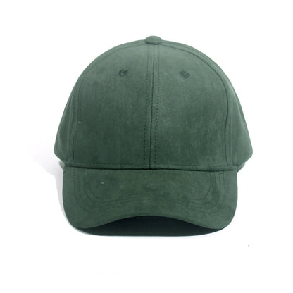 Suede Baseball Cap – Unisex Retro Snapback Hat for Men & Women