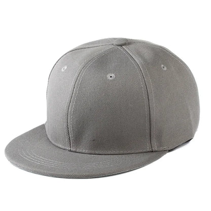 Snapback Hip Hop Cap – Flat Brim Baseball Hat for Men & Women