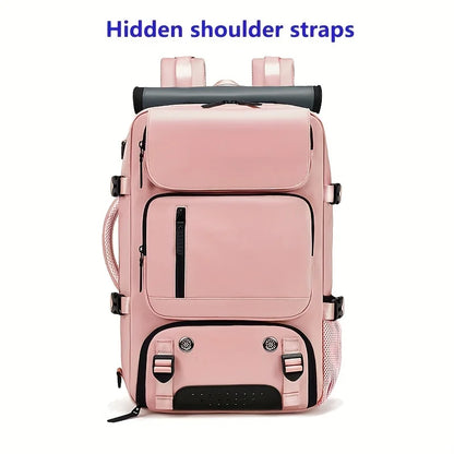 Waterproof 16" Laptop Backpack with Shoe Bag, Hidden USB Port & Hidden Shoulder Straps