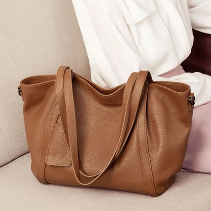 Genuine Leather Large Tote Bag for Women – Luxury Shoulder Handbag