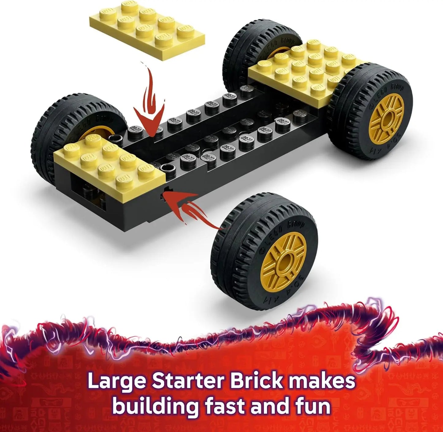 LEGO NINJAGO Rogue vs. Drix Race Car Duel 71840 – Dragons Rising