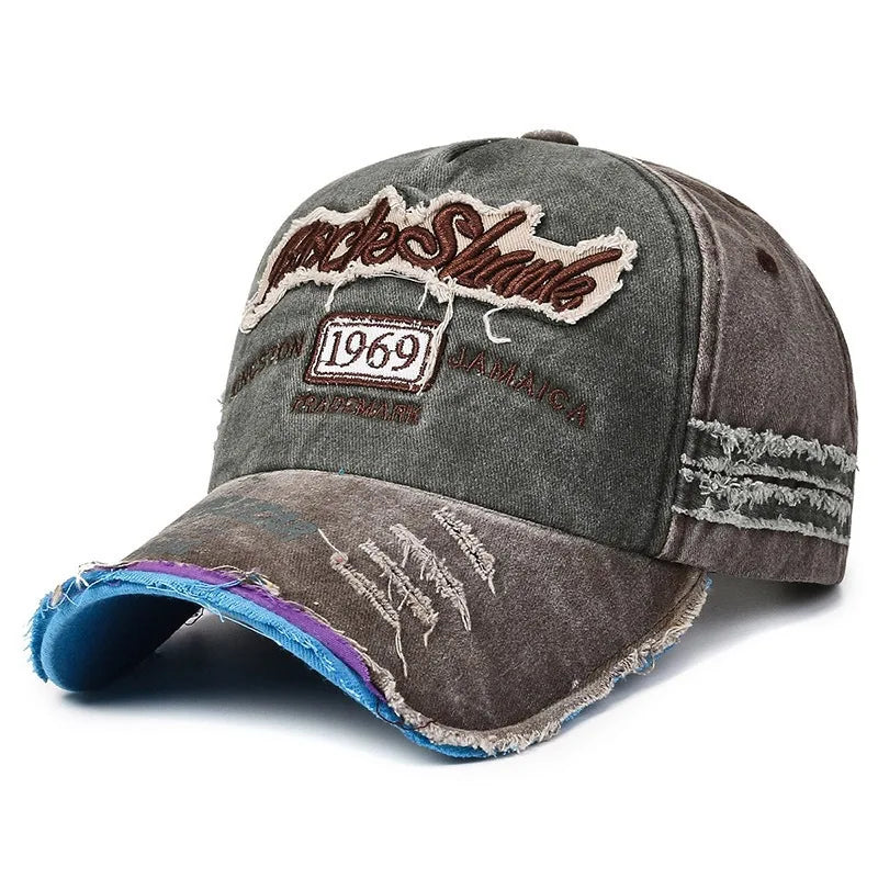 Shark Embroidery Baseball Cap – Unisex Cotton Snapback Hat