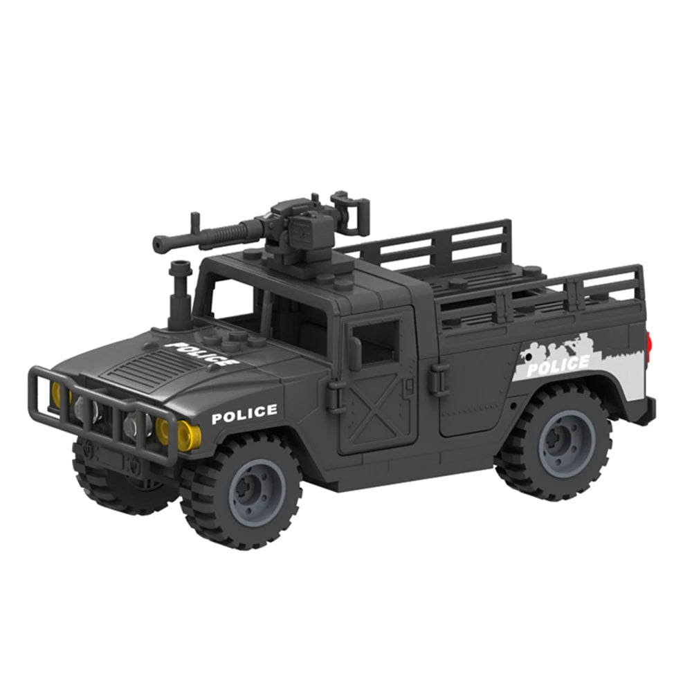 Military Humvee Armored Truck Building Blocks MOC Set