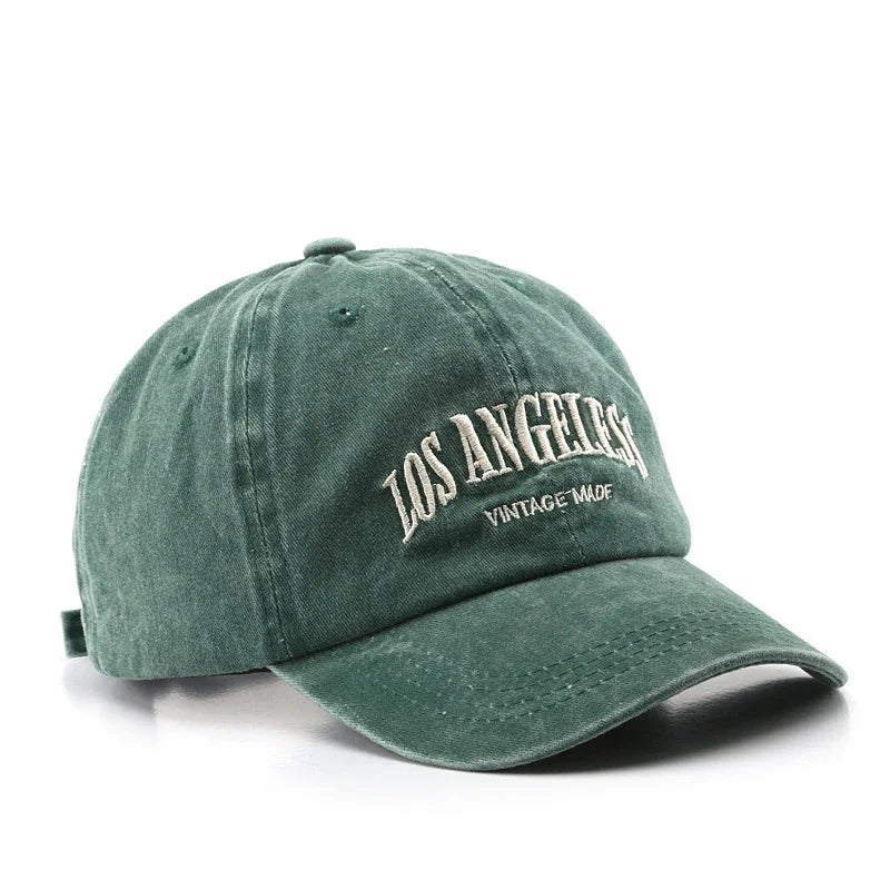Embroidered Cotton Baseball Cap – Unisex Retro Snapback Hat