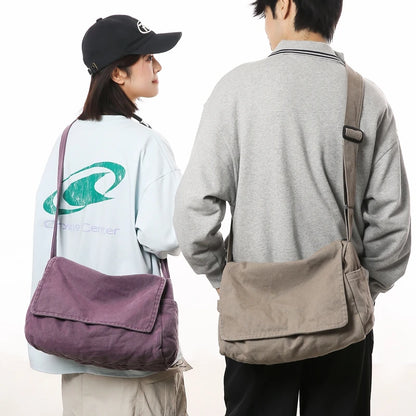 Large Capacity Flap Crossbody Bag with Adjustable Strap