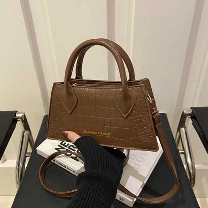 Small Crossbody Bag Elegant Croc-Texture Women's Mini Handbag