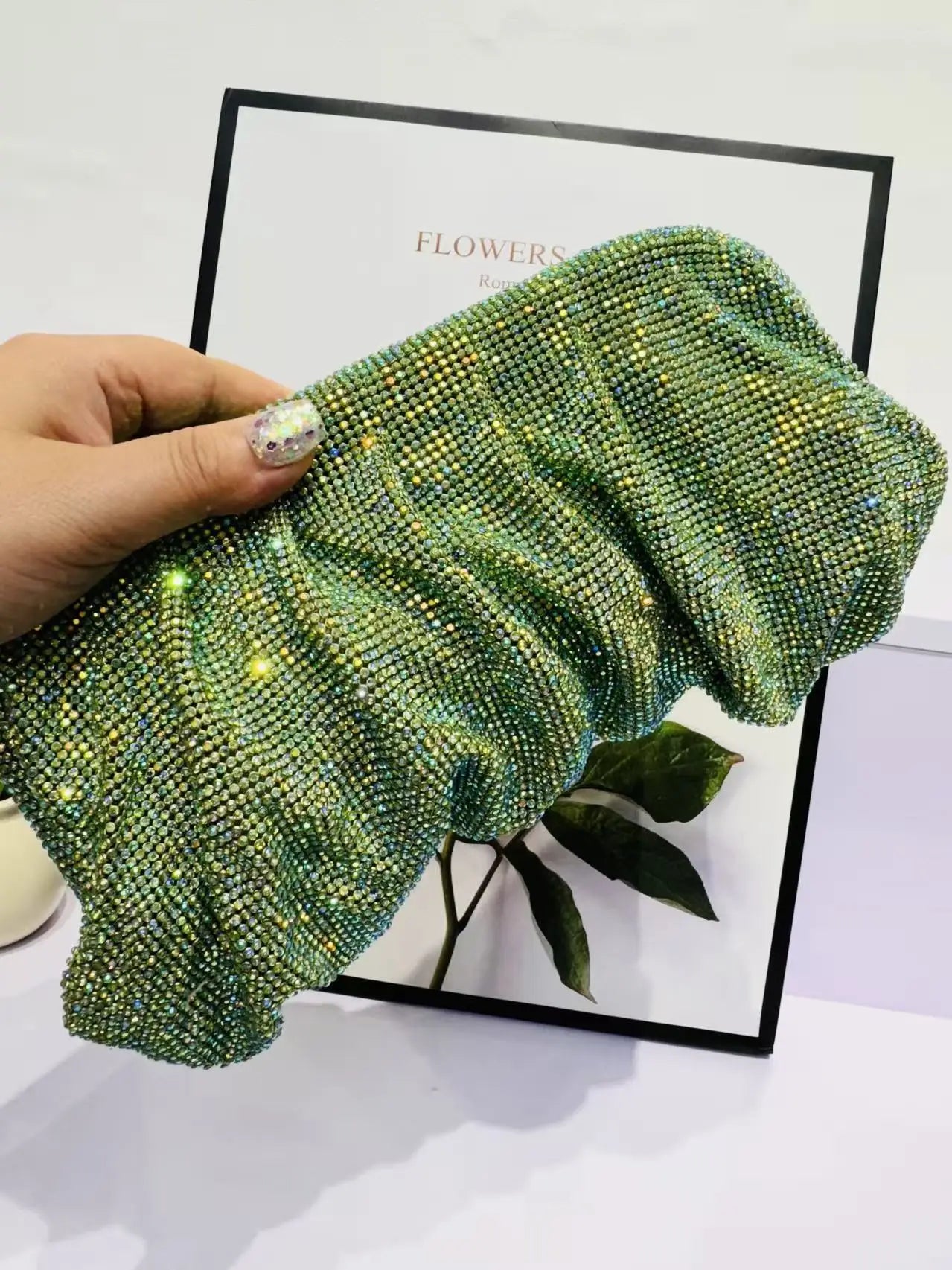 Diamond Evening Clutch Bag – Women's Crystal Party Purse