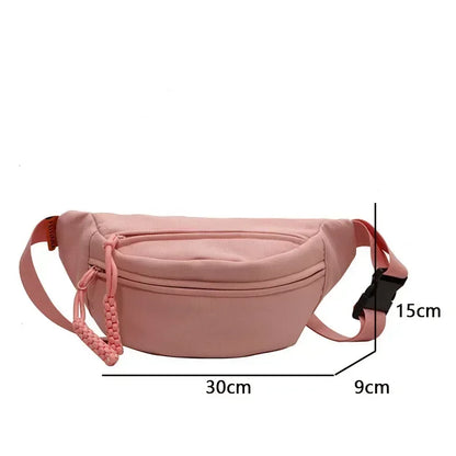 Canvas Crossbody Fanny Pack for Women – Casual Sling Waist Bag