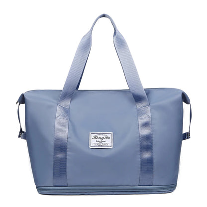Waterproof Nylon Travel Duffle Bag – Expandable Large Capacity