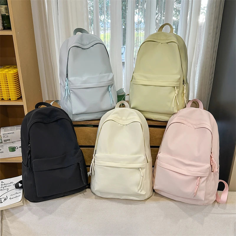 Nylon Women's Backpack – Minimalist School & Commuter Bag