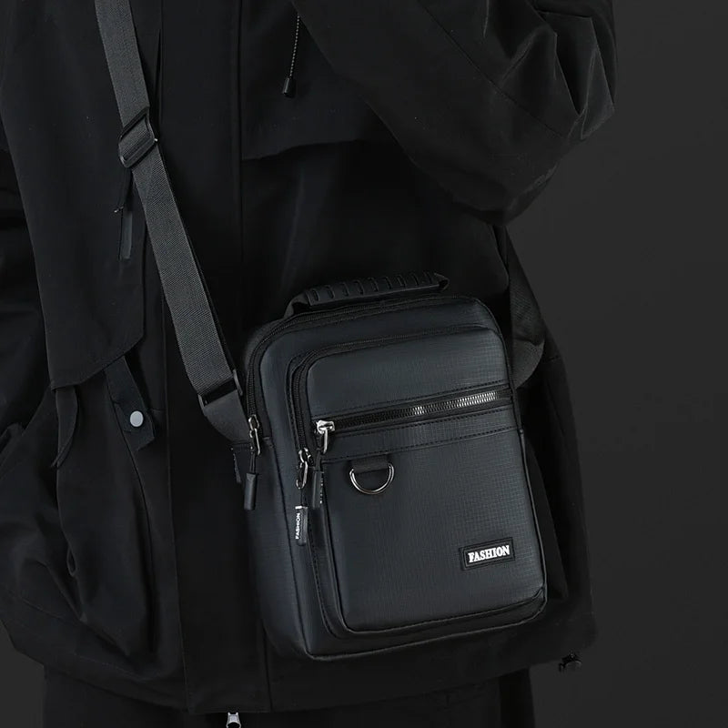 Men's Messenger Shoulder Bag – Lightweight Oxford Crossbody