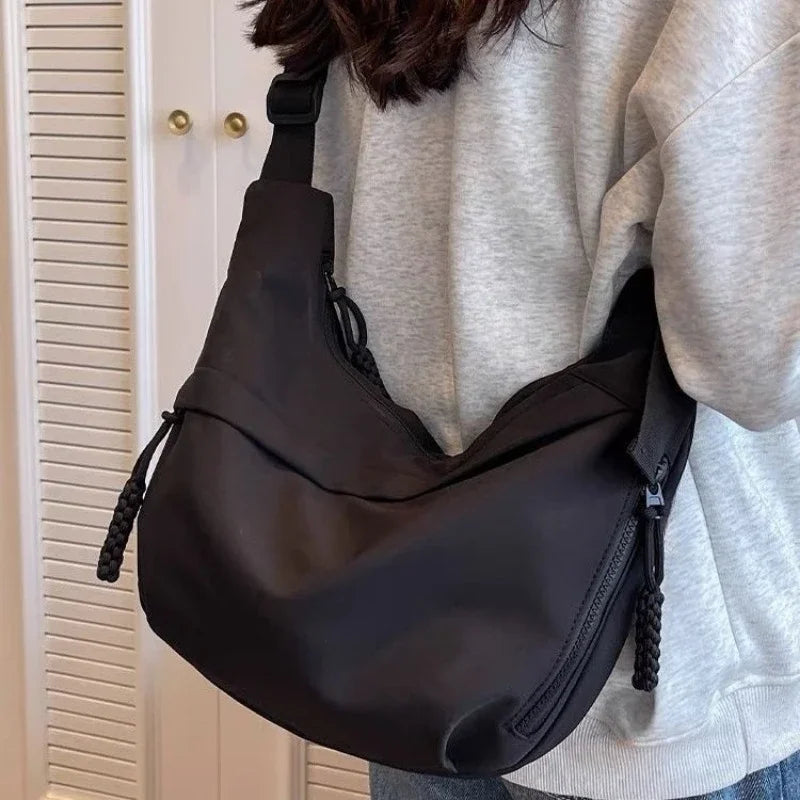 Nylon Hobo Crossbody Bag for Women