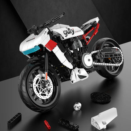 Racing Motorcycle Building Blocks Set – MOC Technic Bike Model
