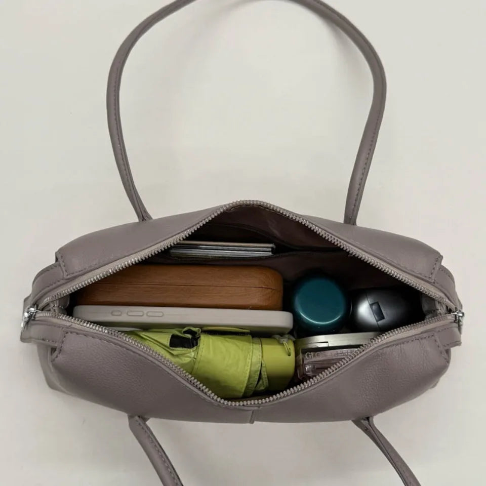 Women's Retro PU Leather Shoulder Bag – Underarm Satchel