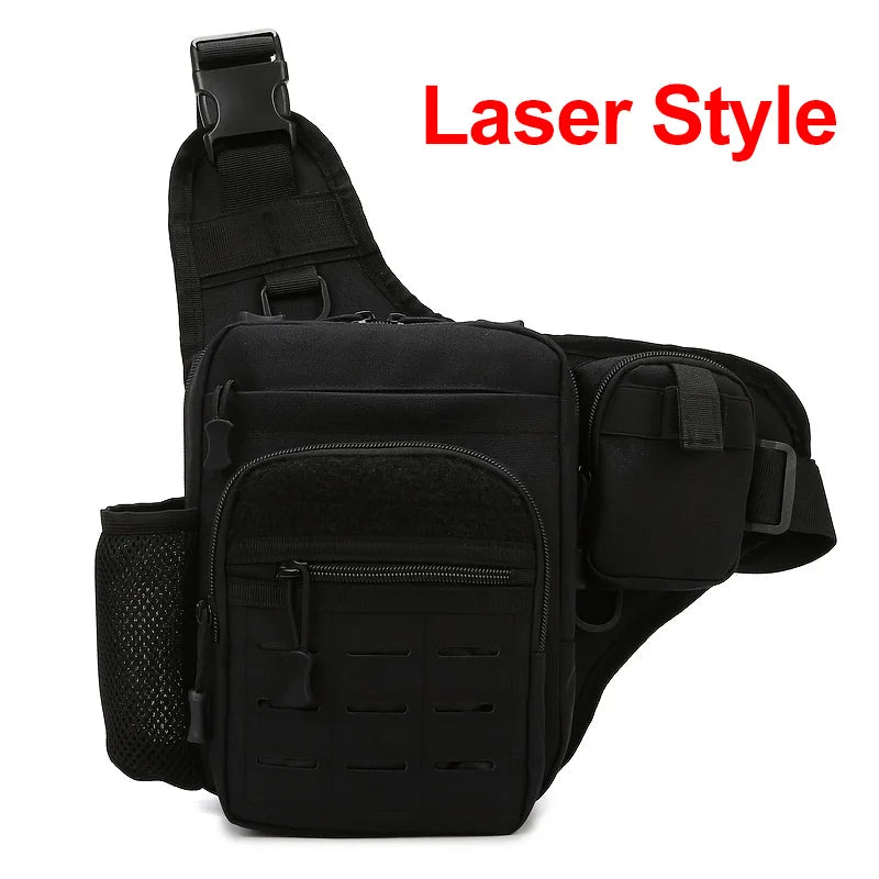 Tactical MOLLE Crossbody Chest Bag – Outdoor Hiking & Camping Sling Pack