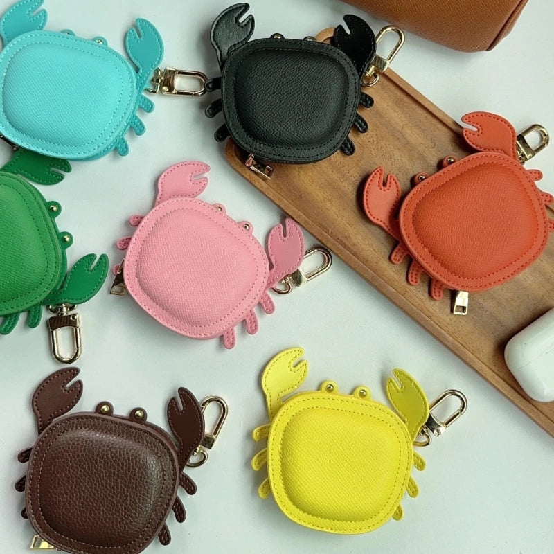 Crab Coin Purse Bag Charm – Mini Zipper Wallet & Earphone Pouch