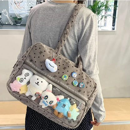 Kawaii Shoulder Bag - Anime Ita Tote Large Capacity Handbag