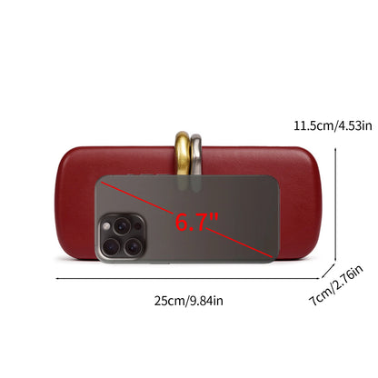 Double Ring Buckle Evening Clutch Bag for Women