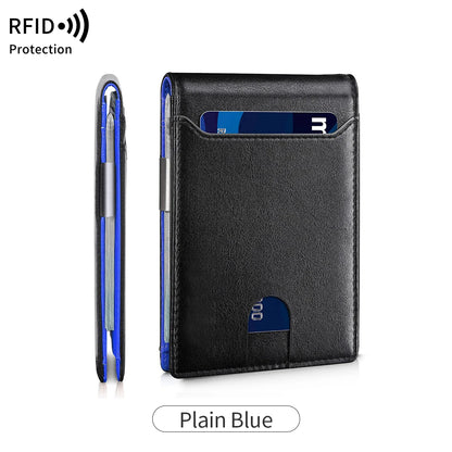 RFID Blocking Carbon Fiber Wallet – Ultra-Slim Bi-Fold Credit Card Holder with ID Window
