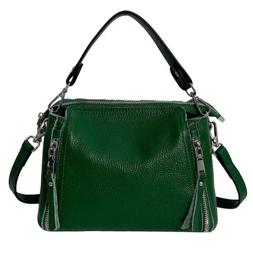 Genuine Leather Handbag Women's Cowhide Shoulder & Crossbody Bag