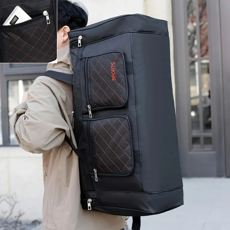 Large Capacity Sports Duffel Bag with Multiple Pockets for Travel & Gym
