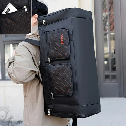 Large Capacity Sports Duffel Bag with Multiple Pockets for Travel & Gym