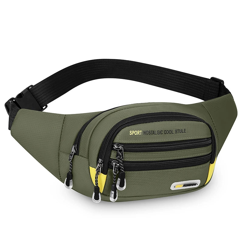 Men's Fanny Pack Multi-Pocket Waist Bag for Sports & Outdoor