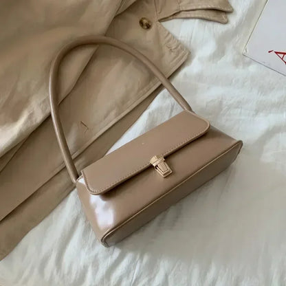 Women's Leather Shoulder Bag – Chic Underarm Handbag